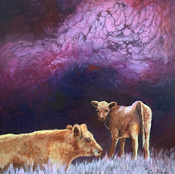 painting of cows