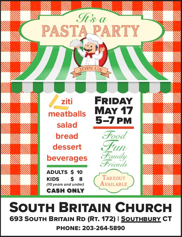 pasta dinner flyer