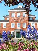 Photo of Southbury Town Hall in the Spring.