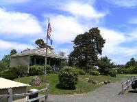 The clubhouse at the Gainfield Farms Golf Course.