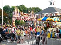 Residents enjoy the Fireman's Parade-Carnival festivities.