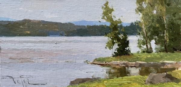 painting of the lake