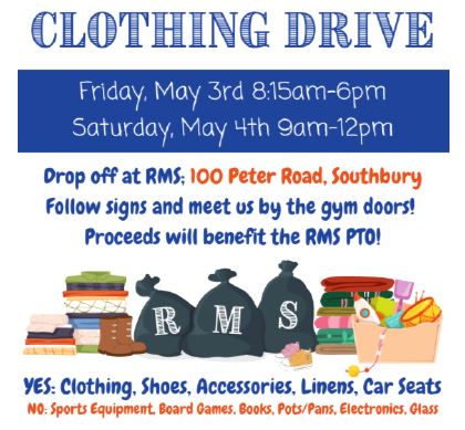 RMS clothing drive flyer