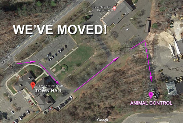 Map of new location of Animal Control department