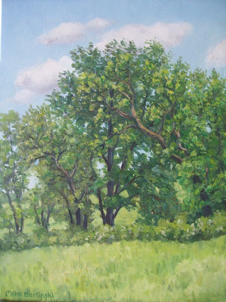 trees painting