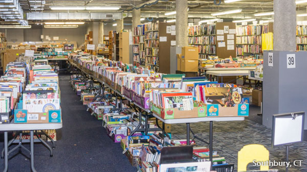 friends of the library book sale preparations