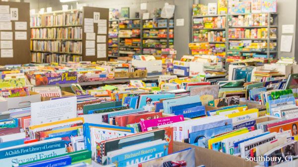 friends of the library book sale preparations