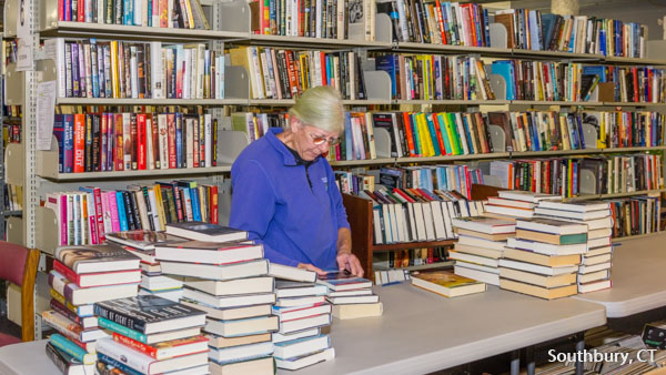 friends of the library book sale preparations