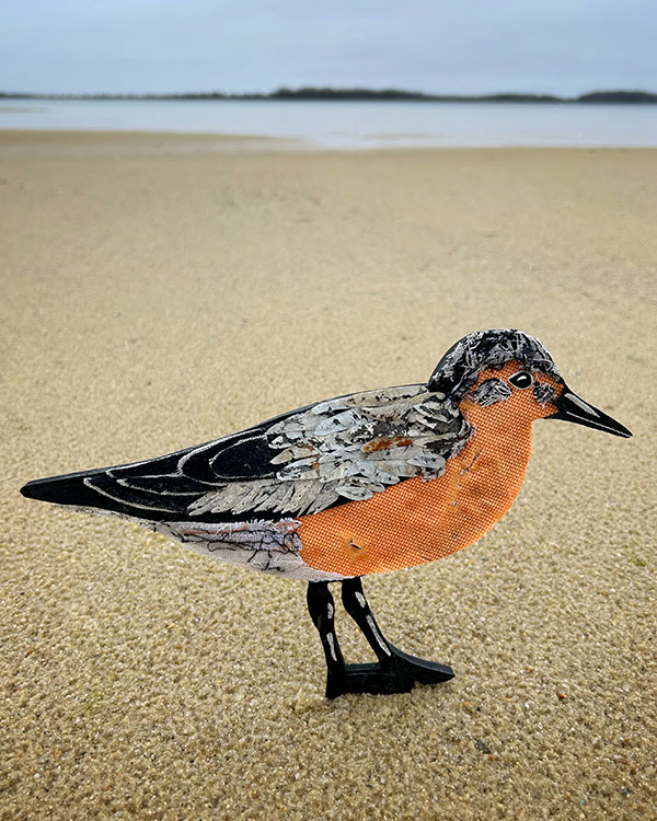 bird made with mixed art