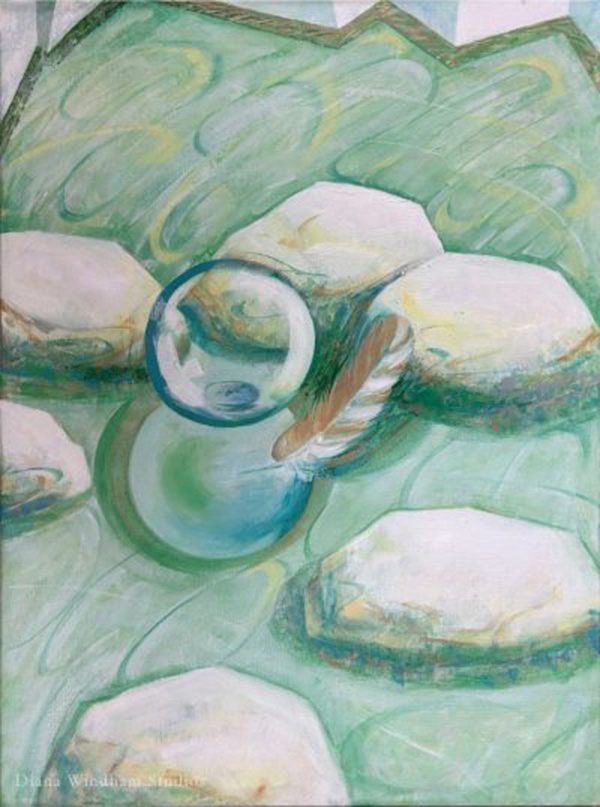 sea glass painting
