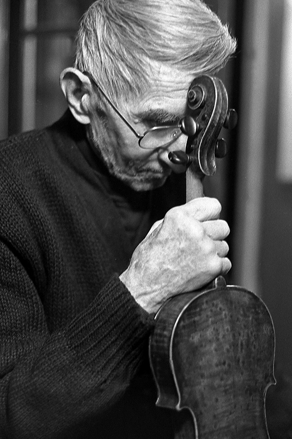 Uncle John with violin-Georgia Sheron photo