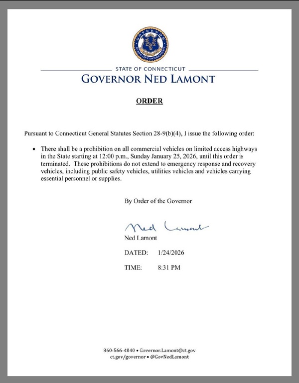 commercial vehicle ban