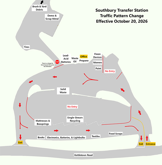 transfer station traffic change map