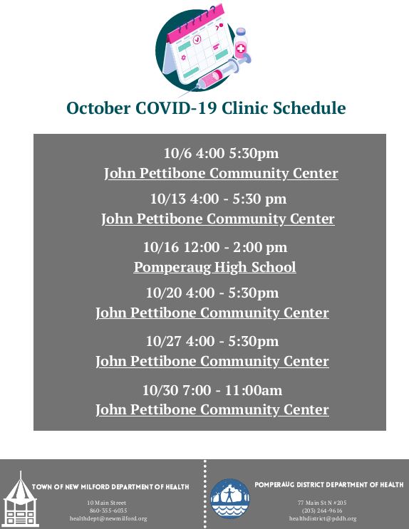 covid vaccine appointments flyer