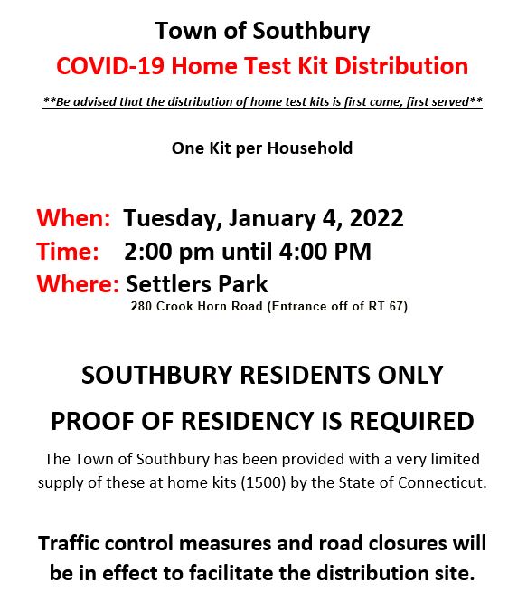 covid test distribution flyer