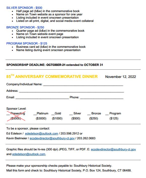 sponsorship opportunities flyer