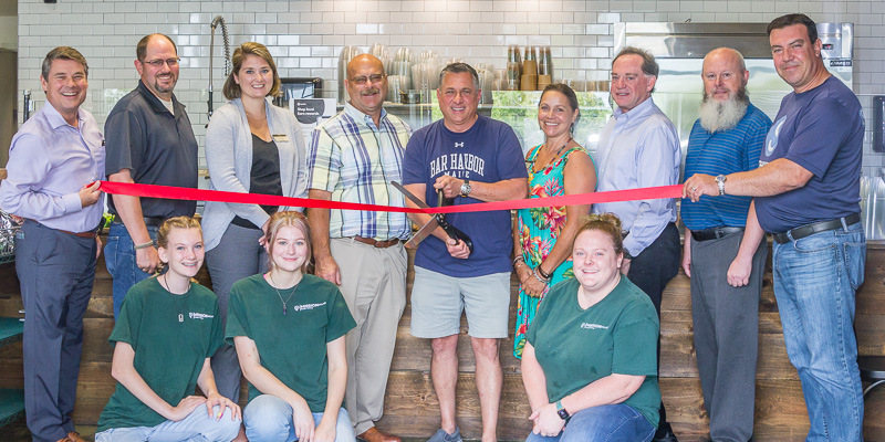 Mission Salad ribbon cutting