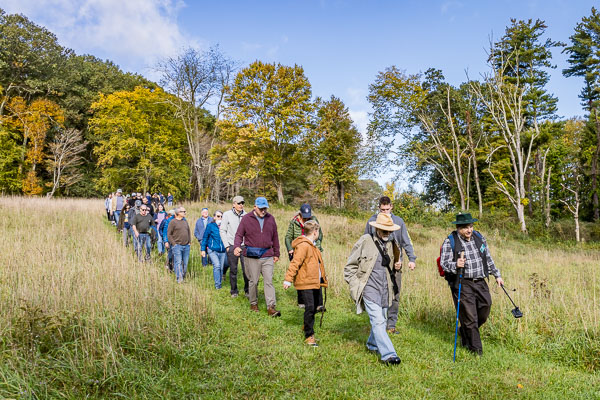 hikers at history walk