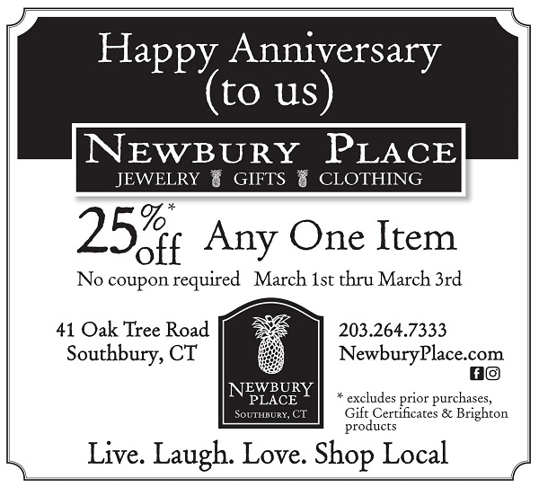 newbury place anniversary flyer