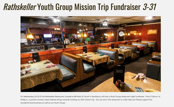 ucc youth groups fundraiser flyer