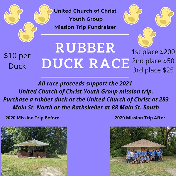 rubber duck race fundraiser flyer