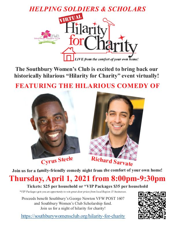hilarity for charity flyer