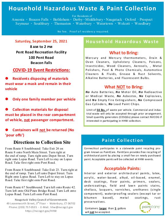 Household Hazardous Waste flyer