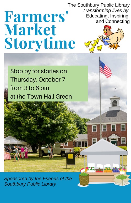 farmers' market storytime flyer