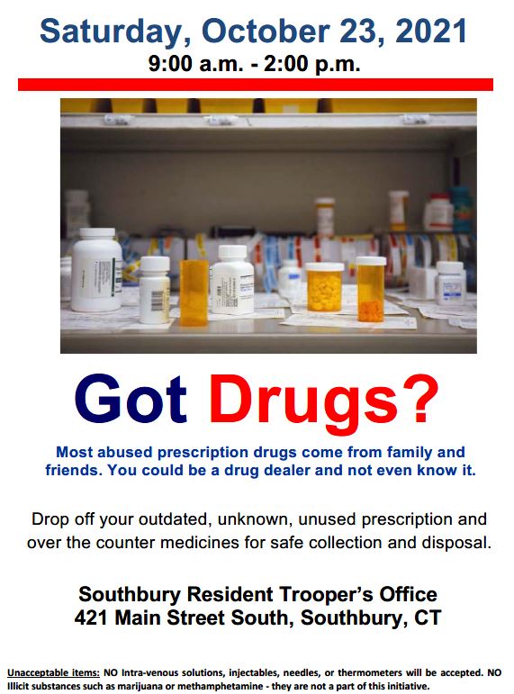 taking back unwanted prescription drugs filyer