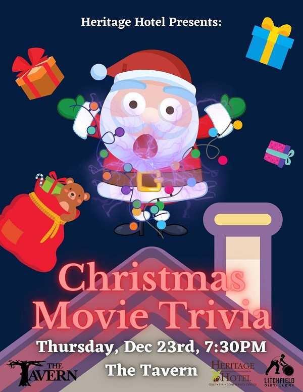 christmas movie trivia flyer