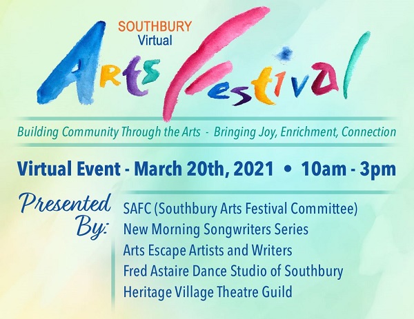 virtual arts festival flyer