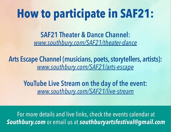 virtual arts festival flyer