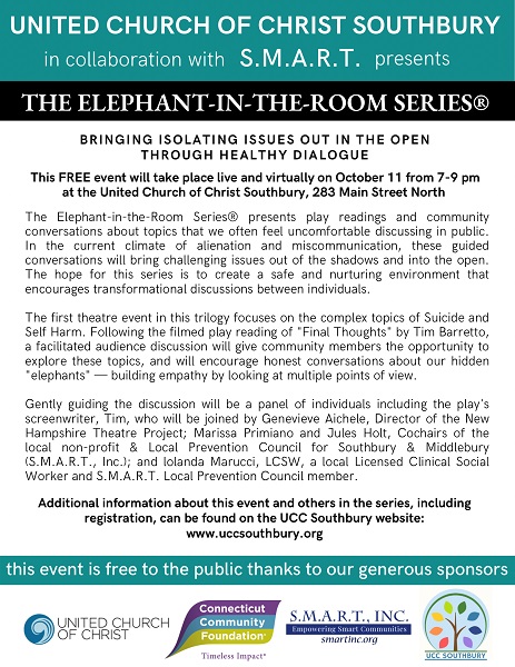 flyer for the elephant in the room series