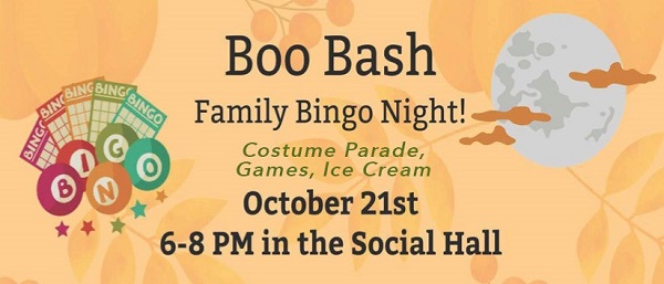 boo bash bingo flyer