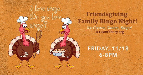 friendsgiving bingo flyer