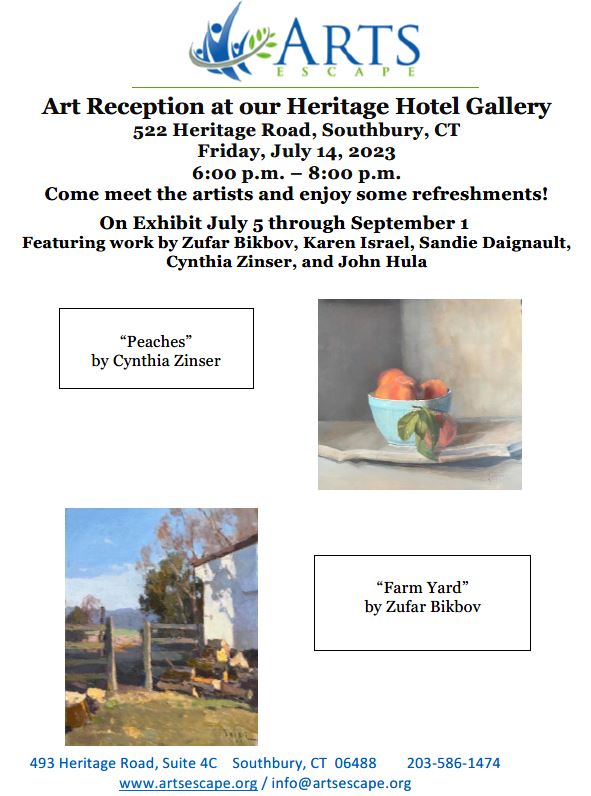 art reception flyer