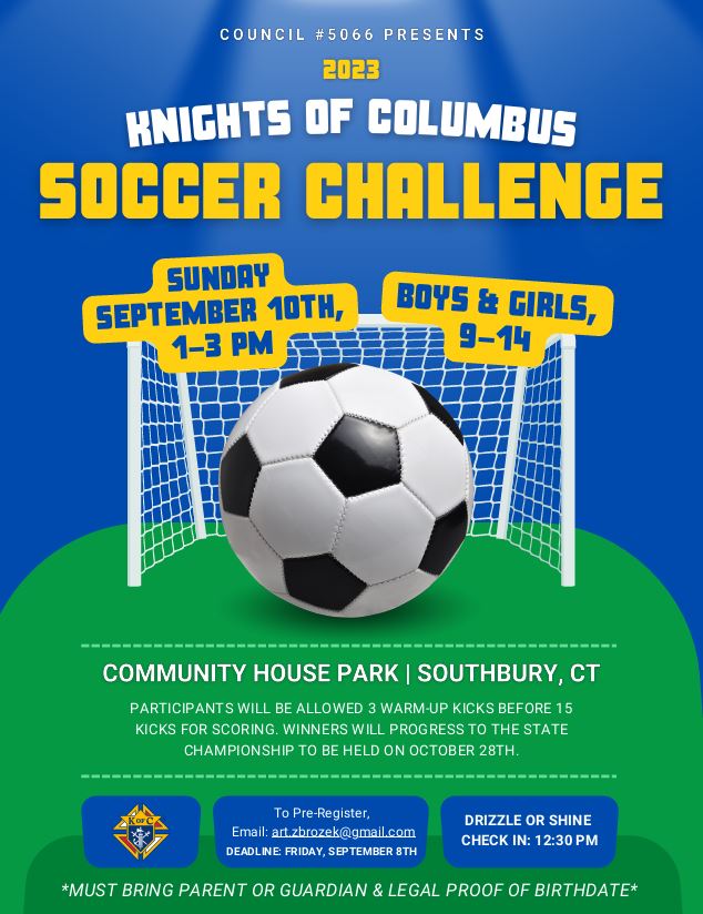 soccer challenge flyer