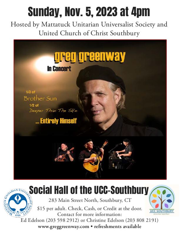 greg greenway concert flyer