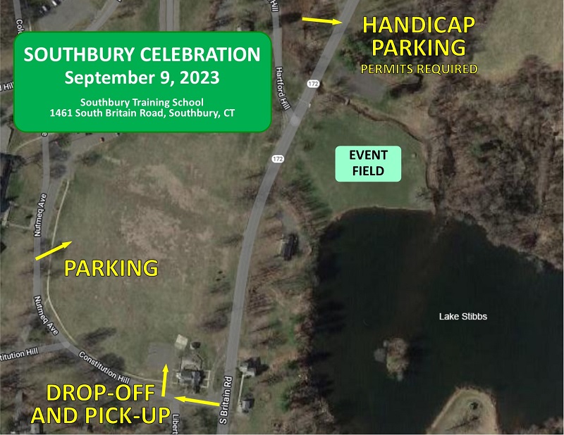 southbury celebration parking map