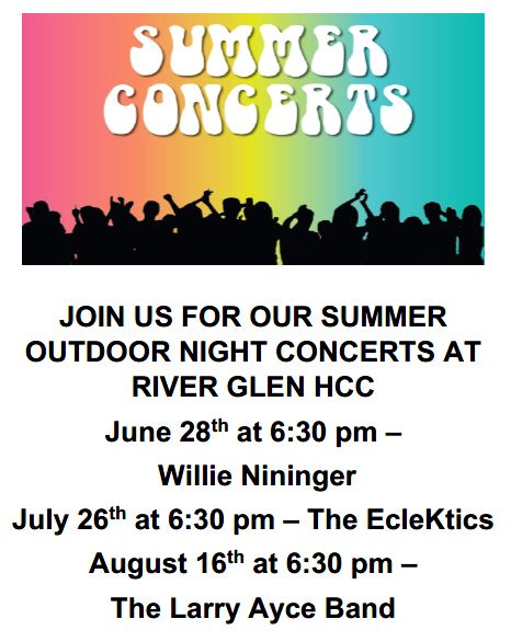 river glen summer concerts flyer