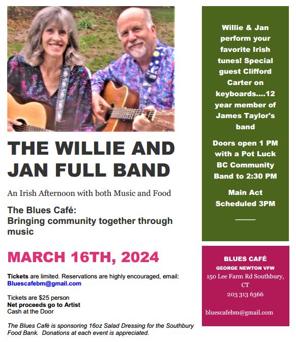 willie and jan band concert flyer
