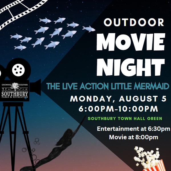 outdoor movie night flyer