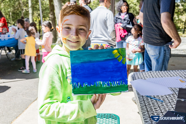 boy with his painting