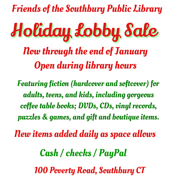 holiday book sale flyer