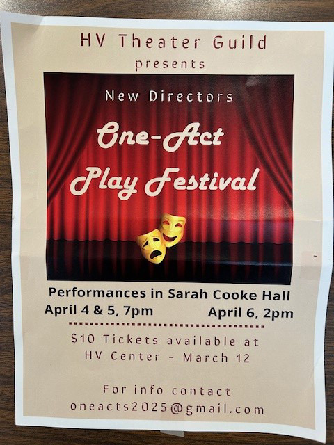 one-act play festival flyer