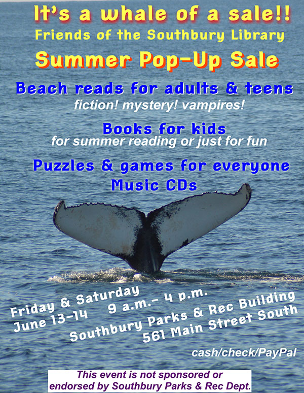 books pop-up sale flyer