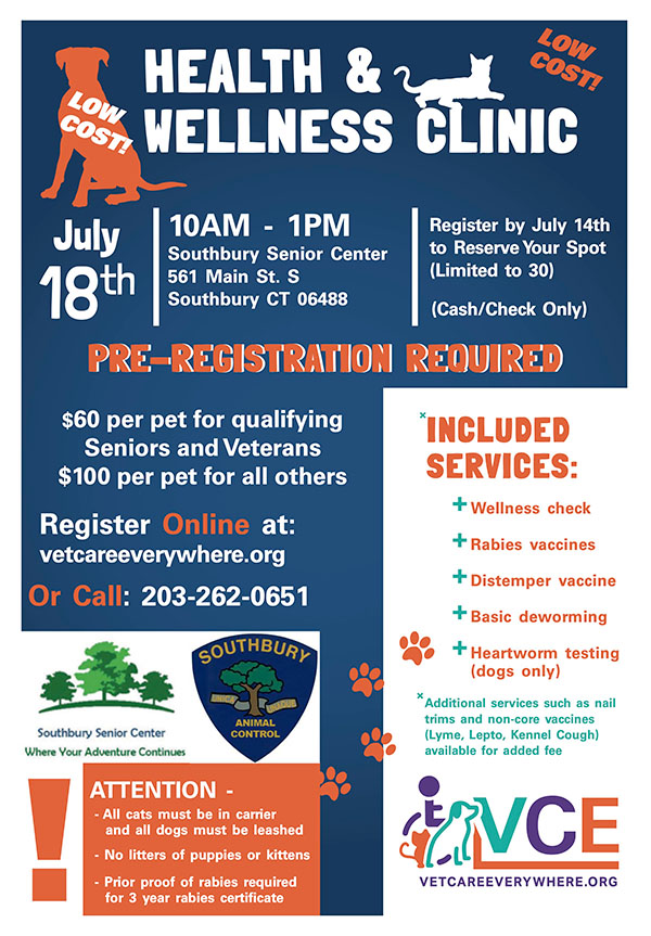 pet wellness clinic flyer