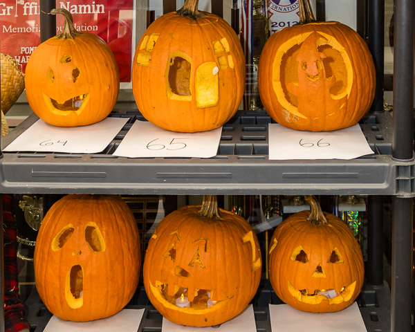 carved pumpkins