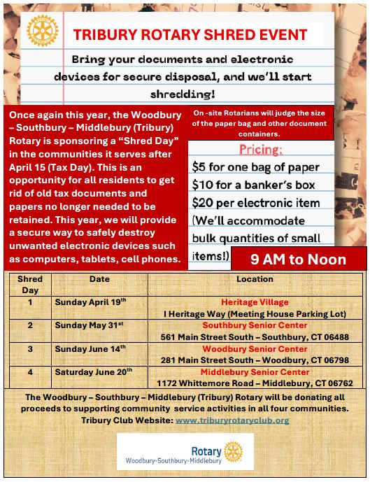 shred day events flyer