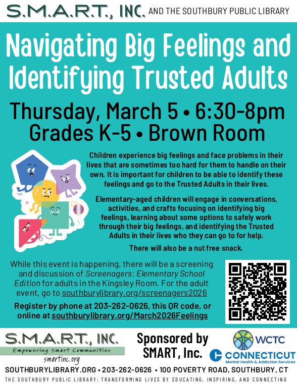 navigating big feeling event flyer